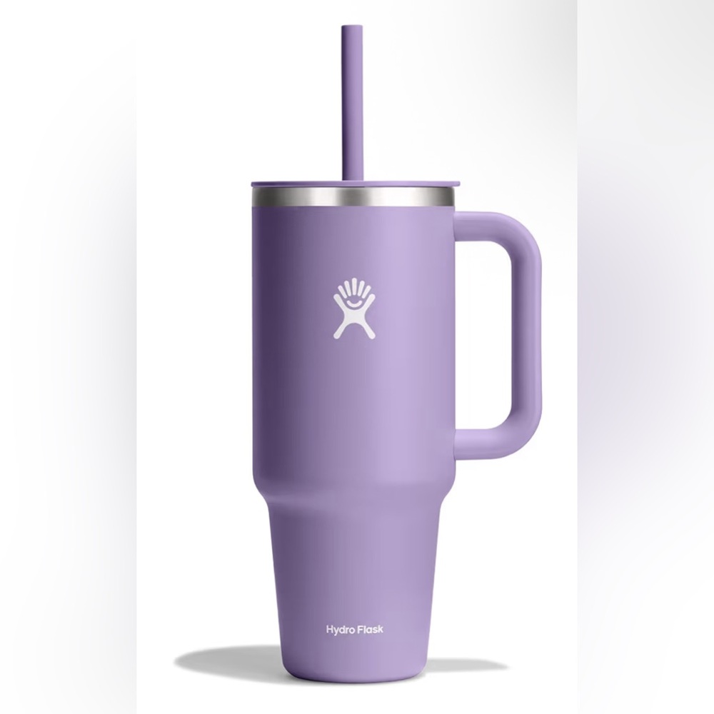 Hydro Flask Travel Tumbler w/ Lid and Straw - Insulated Stainless Steel in 40 Oz